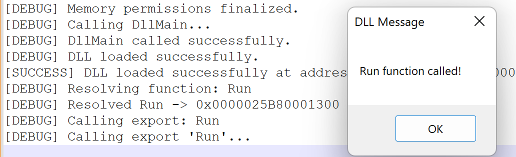 Running an Example DLL With DLL Export