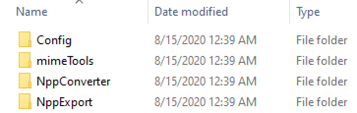 Viewing Default Notepad++ Plugins in Plugins Folder
