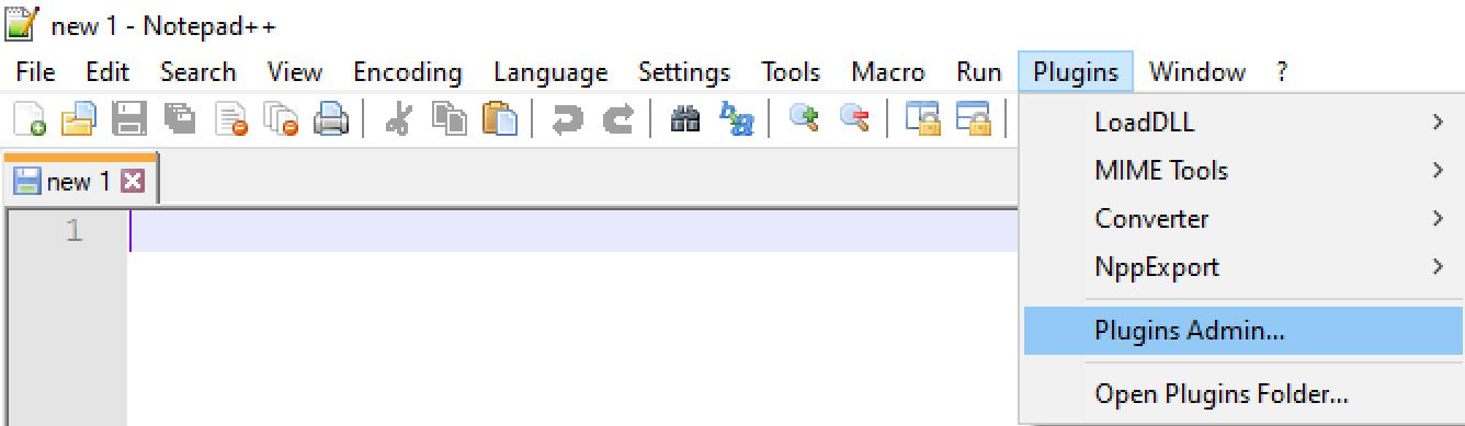 Plugins Admin Button