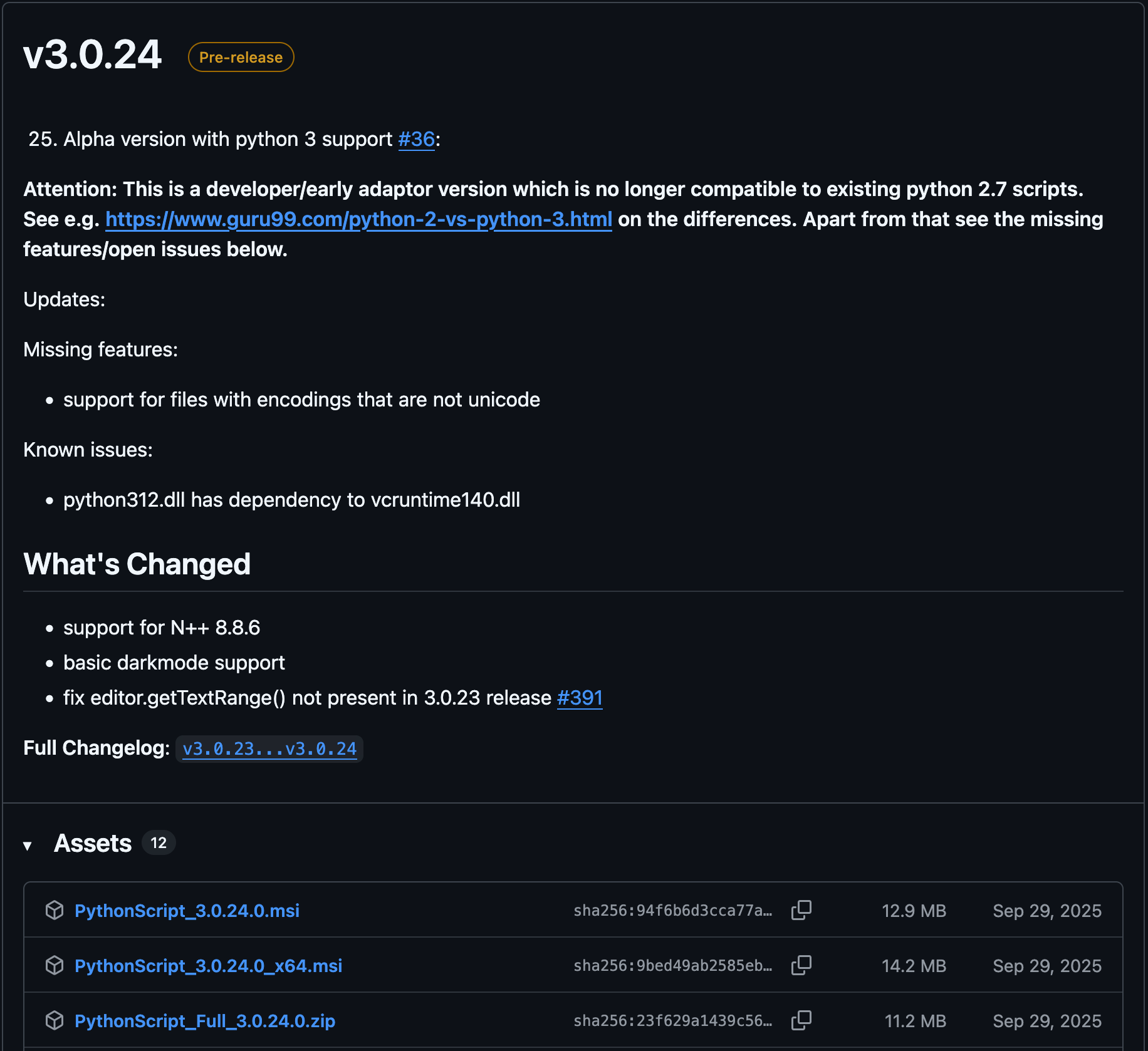 PythonScript Alpha Version 3 Release