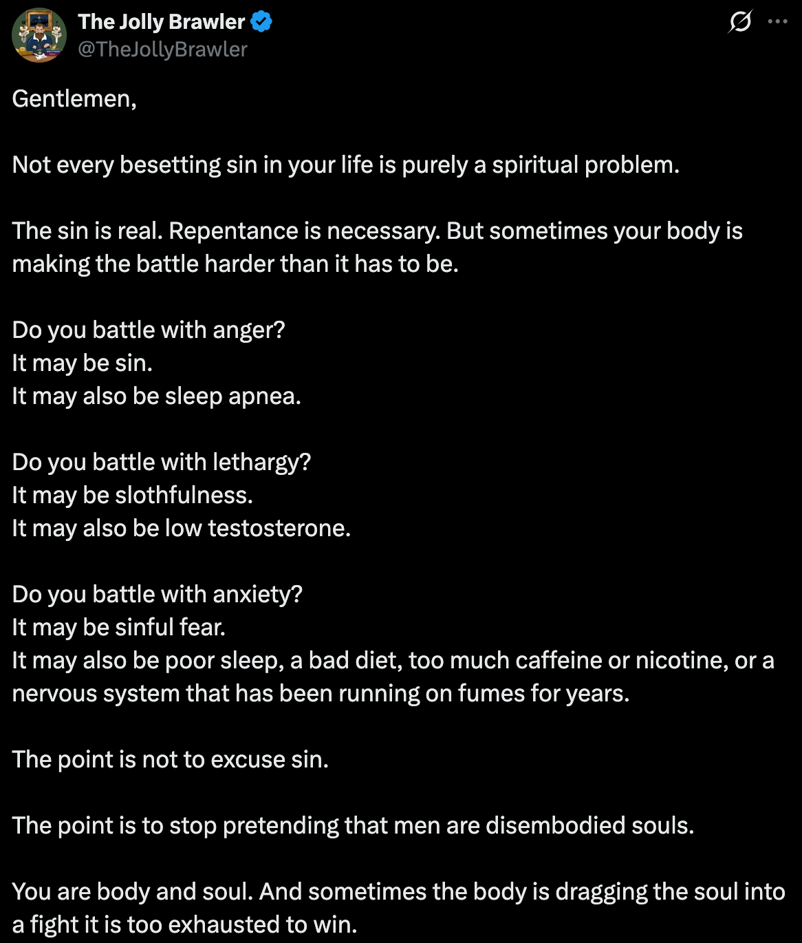 External causes do play a role in our sin